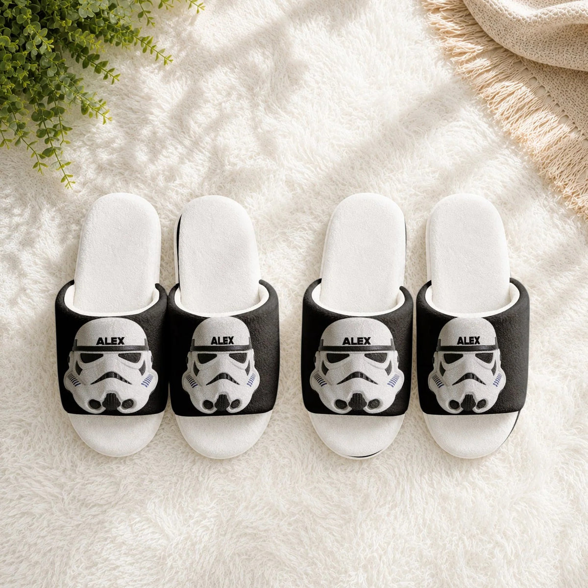 Galaxy Character - Personalized The Force Open-Toe Slippers
