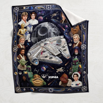Personalized The Force Blanket – Custom Name Blanket