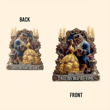 Fairy Tale Romantic Tale As Old As Time - Personalized Mouse Custom Shaped Acrylic Plaque