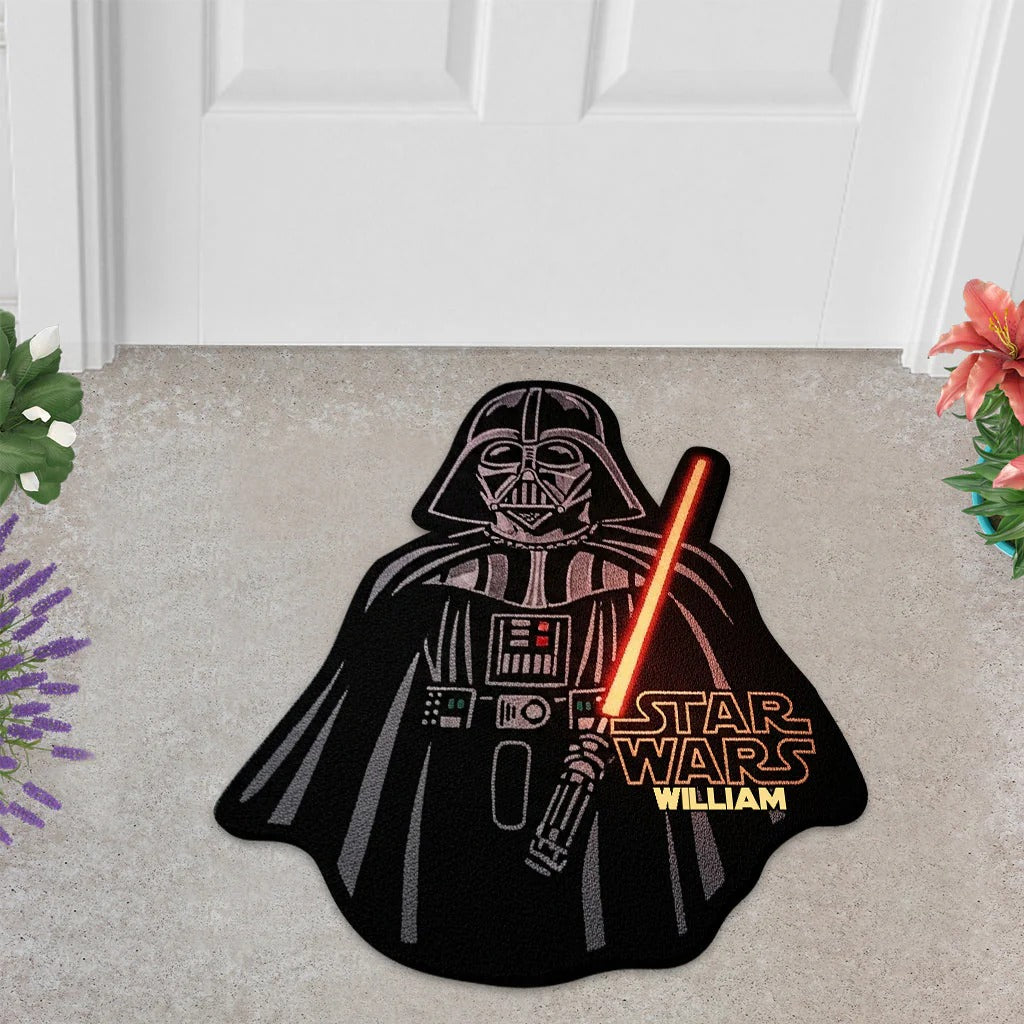 Strong Warrior - Personalized The Force Shaped Doormat/ Rug