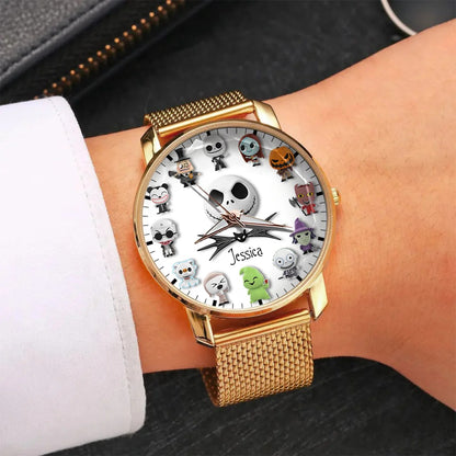 Spooky Pumpkin King - Personalized Nightmare Women Hand Watch