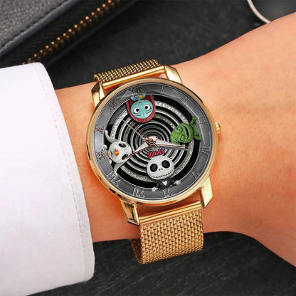 Gothic Holiday Spiral - Personalized Nightmare Women Hand Watch