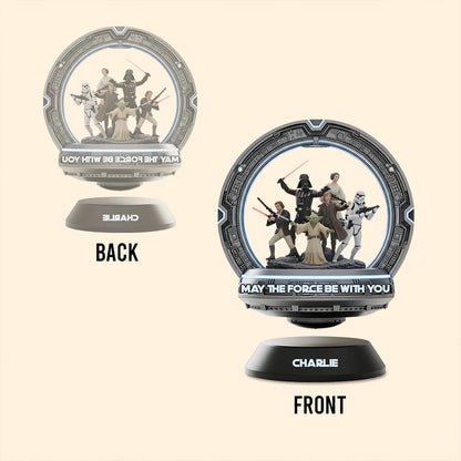 May The Force Be With You - Personalized The Force Custom Shaped Acrylic Plaque