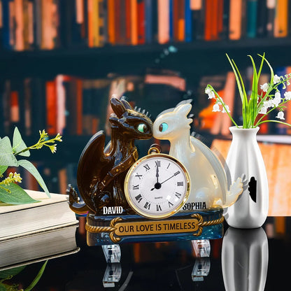 Our Love Is Timeless - Personalized Acrylic Clock Plaque