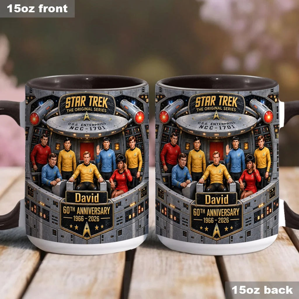 Merry Christmas - Personalized Star Fleet Accent Mug