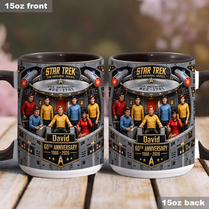Merry Christmas - Personalized Star Fleet Accent Mug
