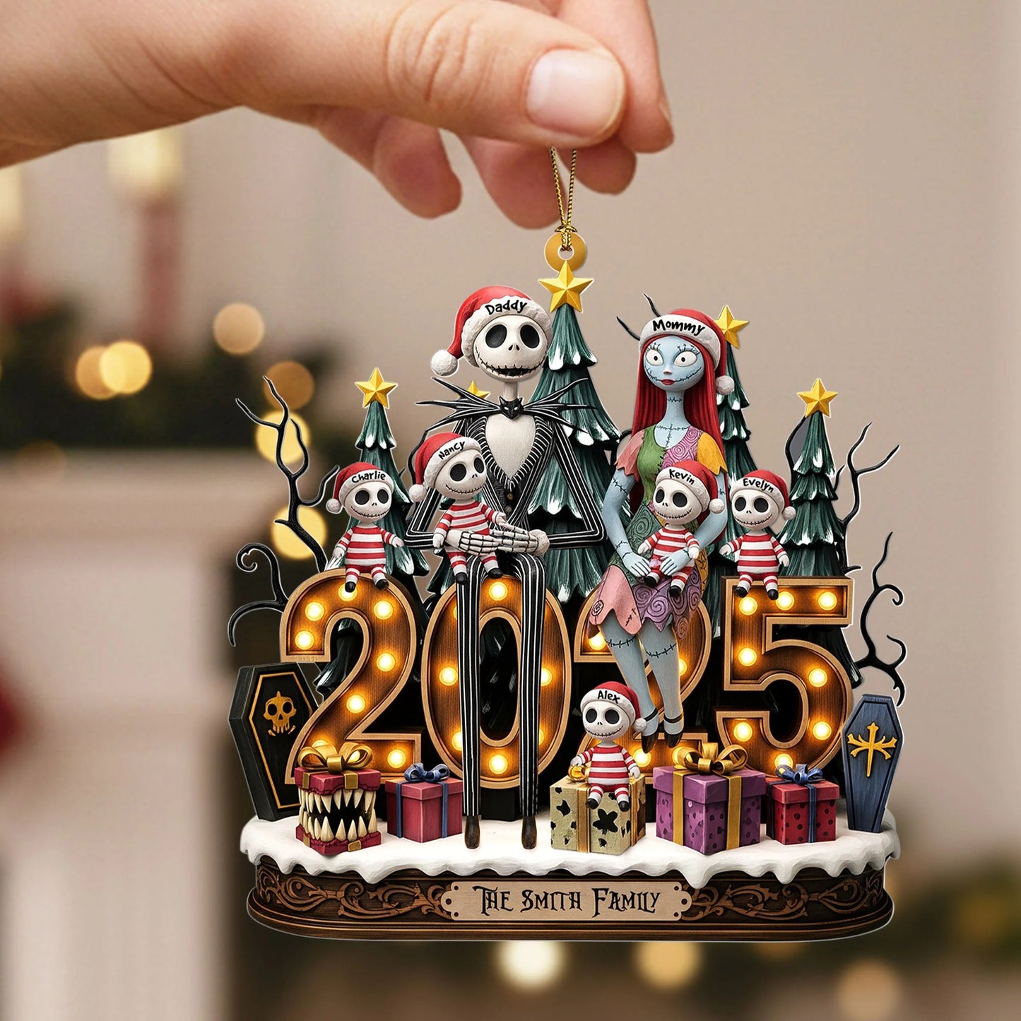 Spooky Family Ornament - Personalized Gifts For Family