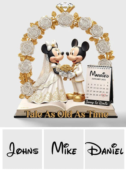 Tale As Old As Time - Personalized Mouse Custom Shaped Acrylic Plaque