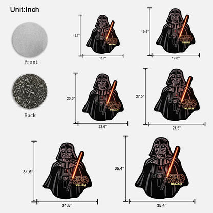 Strong Warrior - Personalized The Force Shaped Doormat/ Rug