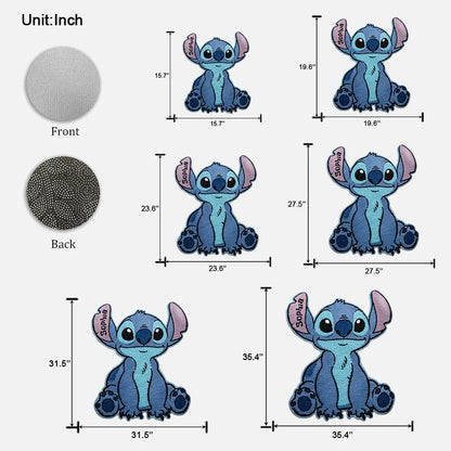 Ohana Means Family - Personalized Ohana Shaped Doormat/ Rug