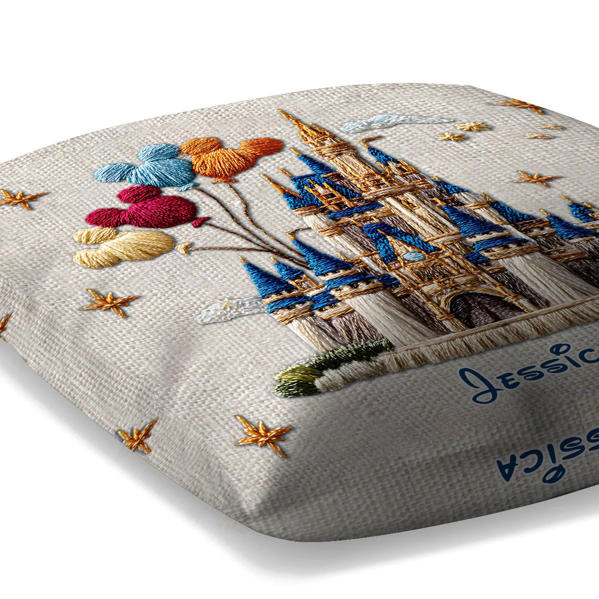 Magical Castle - Personalized Mouse Throw Pillow