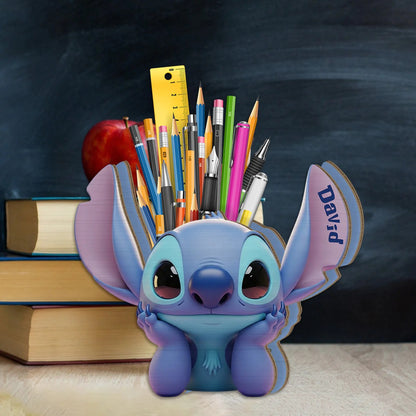 Ohana Vibe - Personalized Ohana Wooden Pen Holder