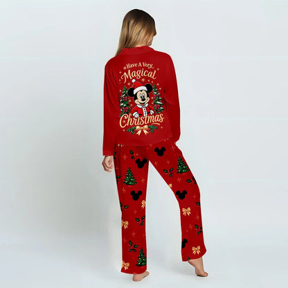 Have A Very Magical Christmas - Personalized Mouse Button Down Pajamas
