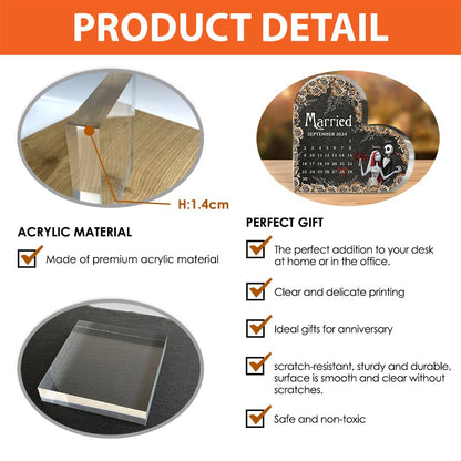 Married - Personalized Nightmare Custom Shaped Acrylic Plaque