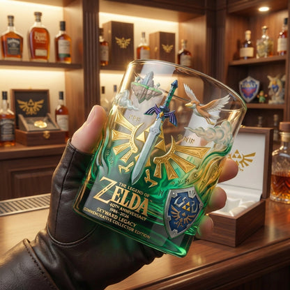 TLoZ 40th Anniversary - The Hero's Legend Whiskey Glass