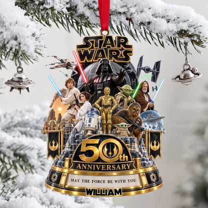 Warriors Merry Christmas Acrylic Ornament - Personalized Christmas Gifts