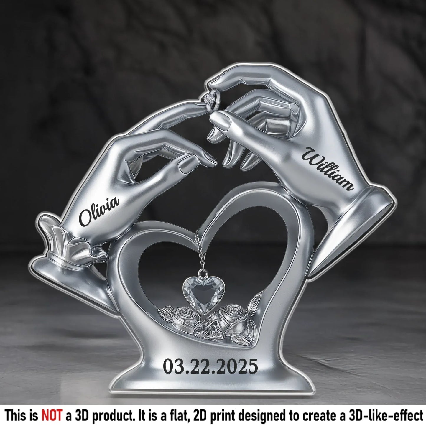 Custom Acrylic Plaque - Personalized Anniversary Wedding Gifts For Husband And Wife, Him And Her