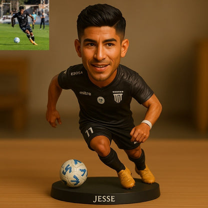 Custom Soccer Photo Pixar Cartoon Style Acrylic Plaque