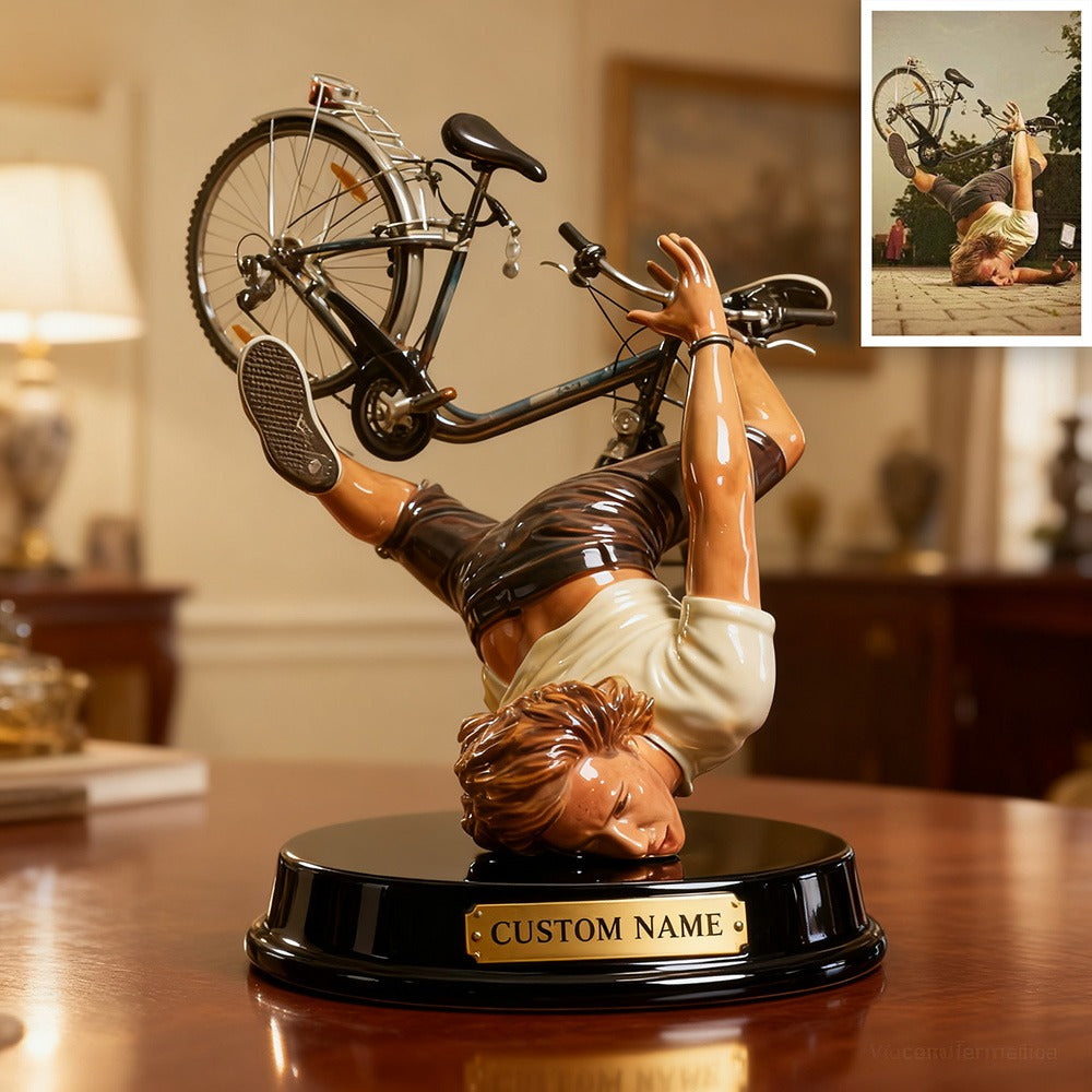 Custom Cycling Photo  Style Acrylic Plaque