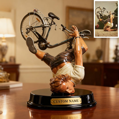 Custom Cycling Photo  Style Acrylic Plaque
