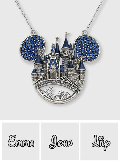 Magic Castle - Personalized Mouse Custom Shaped Pendant Necklace