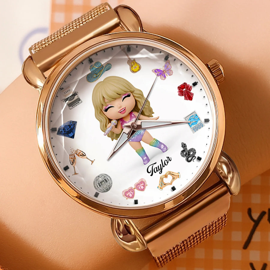 Slay Girl Mesh Strap Quartz Watch Personalized Gifts For Fans