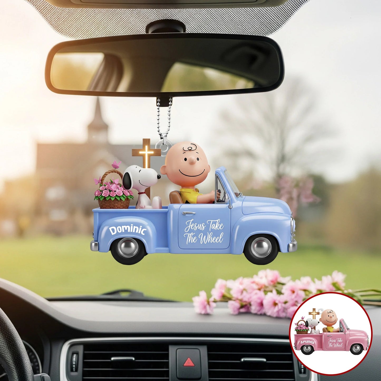 Christian Car Ornament - Personalized Gifts For Christian