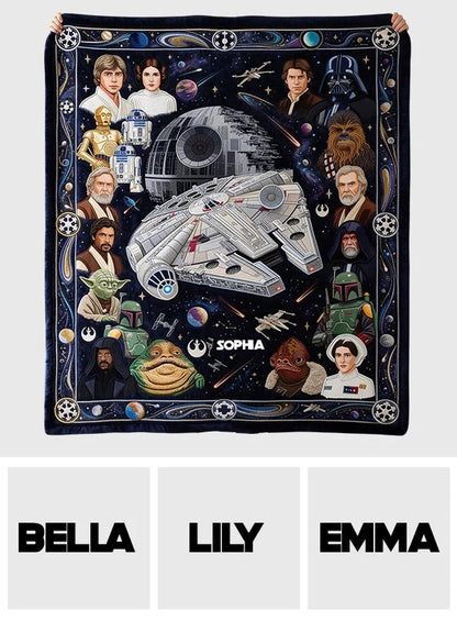 Personalized The Force Blanket – Custom Name Blanket