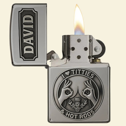 Man Humor Hot Rod Lighter, Personalized Gifts For Hot Rod Lovers