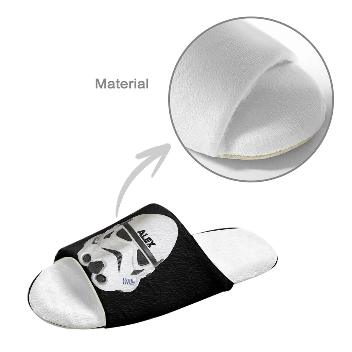 Galaxy Character - Personalized The Force Open-Toe Slippers