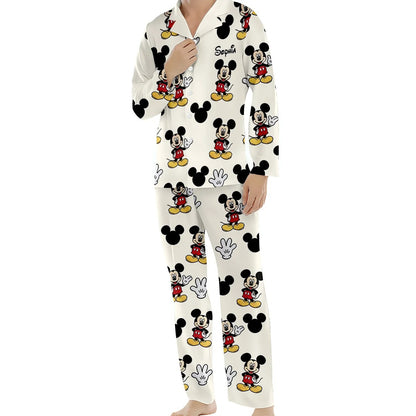 Friends - Personalized Mouse Button Down Pajamas