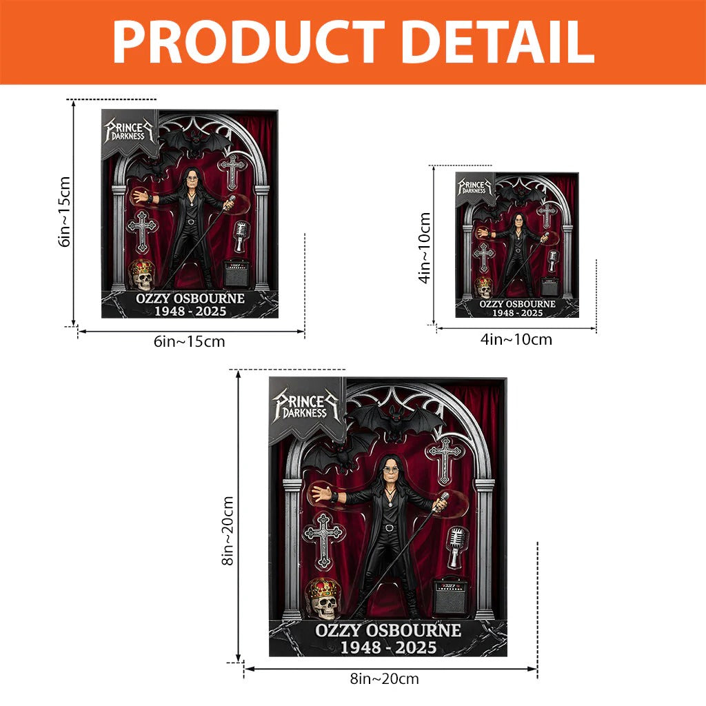 RIP Prince Of Darkness - Trending Custom Shaped Acrylic Plaque