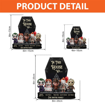 In This House We - Personalized Custom Shaped Acrylic Plaque