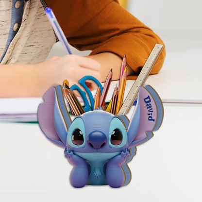 Ohana Vibe - Personalized Ohana Wooden Pen Holder