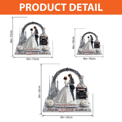 May The Love Be With Us - Personalized The Force Custom Shaped Acrylic Plaque