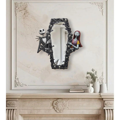 The Nightmare Couple - Personalized Nightmare Wall Hanging Mirror