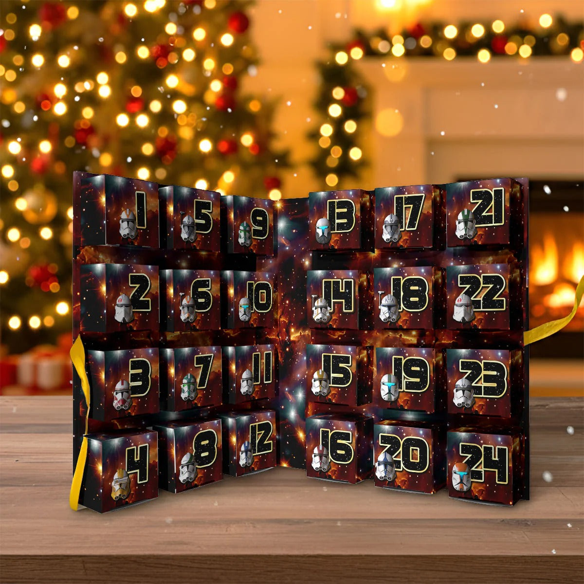 The Force Be With You - Personalized The Force Folded Advent Calendar With Ornaments