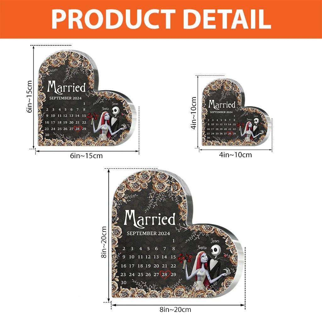 Married - Personalized Nightmare Custom Shaped Acrylic Plaque