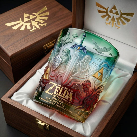TLoZ 40th Anniversary - The Hero's Legend Whiskey Glass