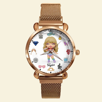 Slay Girl Mesh Strap Quartz Watch Personalized Gifts For Fans