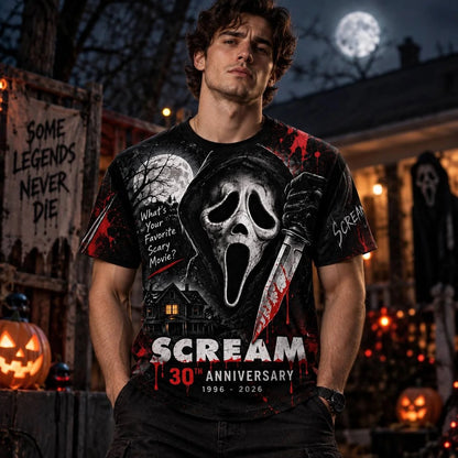 30 Years of Fear Horror Hoodie – Bloody Slasher Anniversary Pullover
