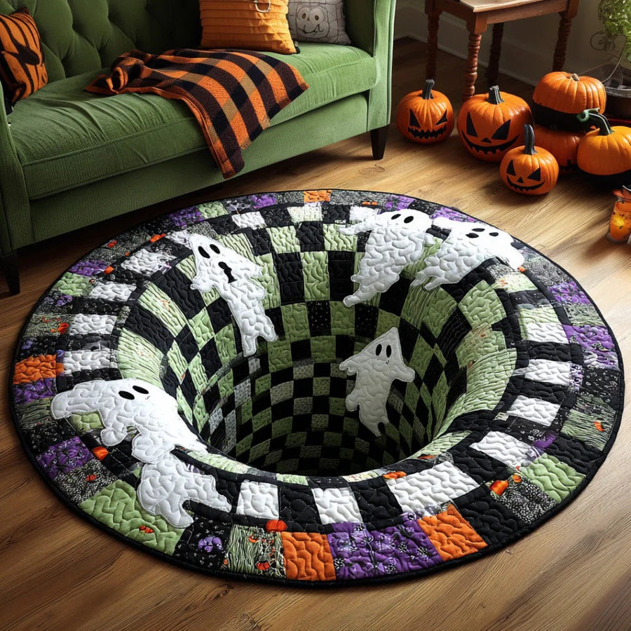 Haunted Whirl - Personalized The Force Shaped Doormat/ Rug
