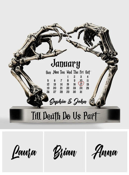 Til Death Do Us Part 4 - Personalized Couple Custom Shaped Acrylic Plaque