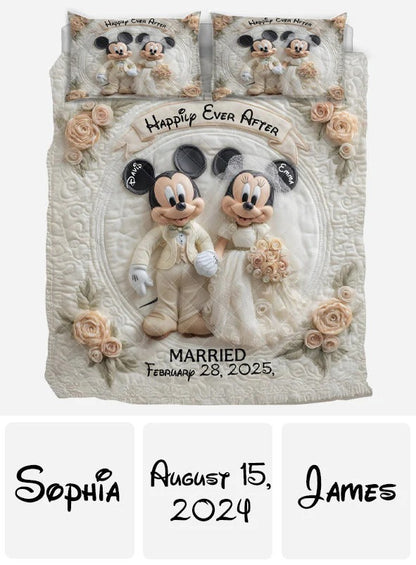 Happily Ever After - Personalized Mouse Quilt Set