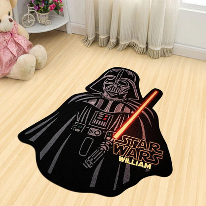 Strong Warrior - Personalized The Force Shaped Doormat/ Rug