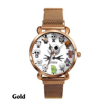 Spooky Pumpkin King - Personalized Nightmare Women Hand Watch