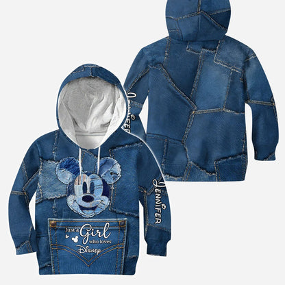 Just A Girl Who Loves Magic - Personalized Mouse Hoodie and Leggings