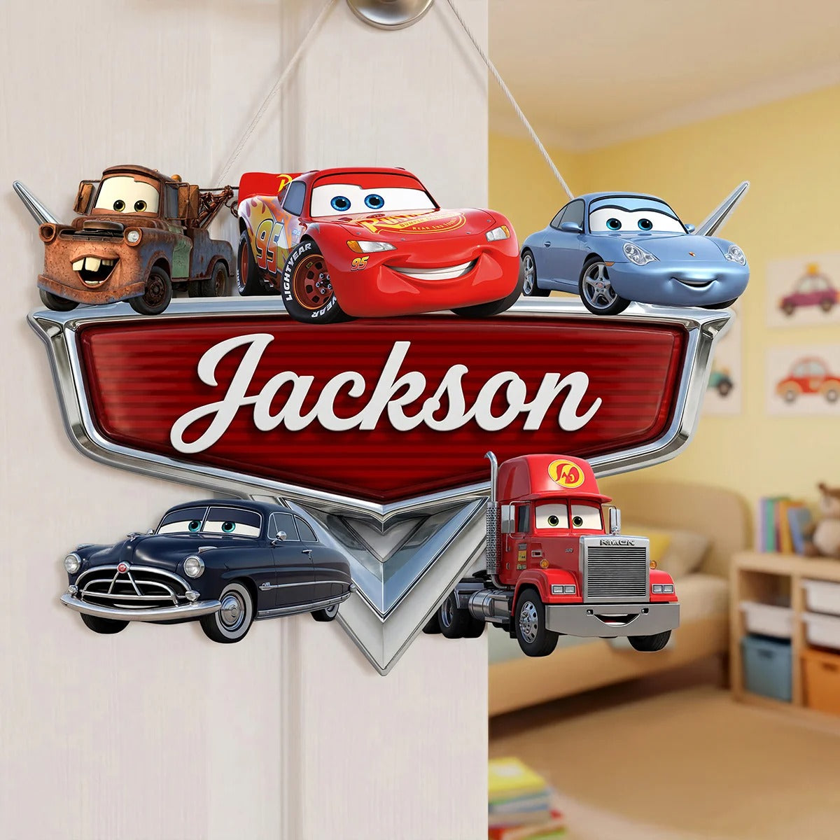 Racing Crew Acrylic Sign - Personalized Gifts For Kids