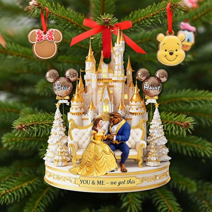 Timeless Tale Couple Ornament - Personalized Christmas Gifts For Couple