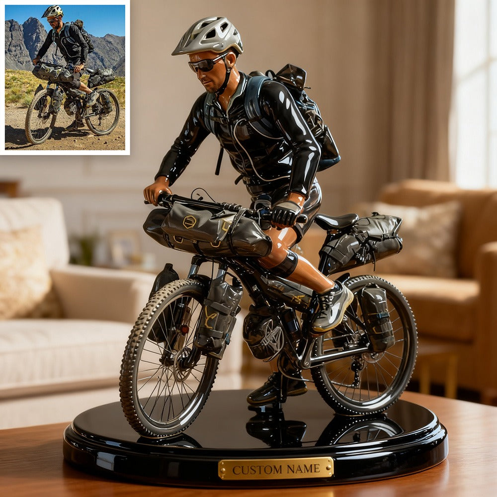Custom Cycling Photo  Style Acrylic Plaque